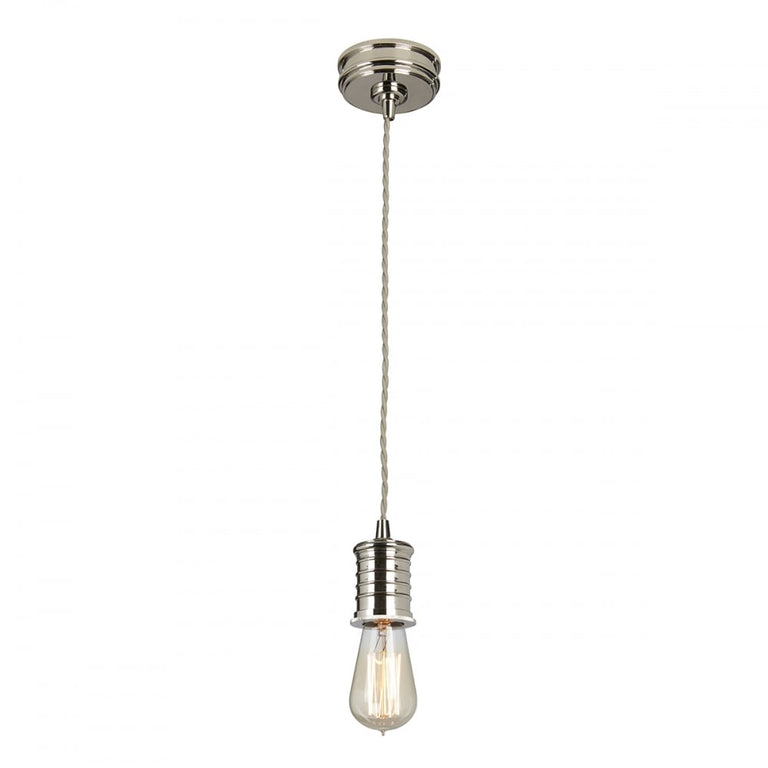 Douille 1 Light Pendant Polished Nickel - DOUILLE-P-PN