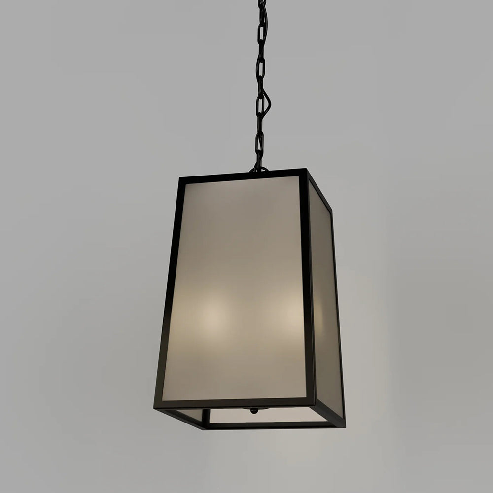 Dover Lantern 2 Light Pendant Old Bronze / Frosted