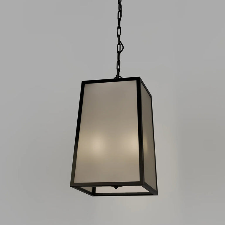Dover Lantern 2 Light Pendant Old Bronze / Frosted