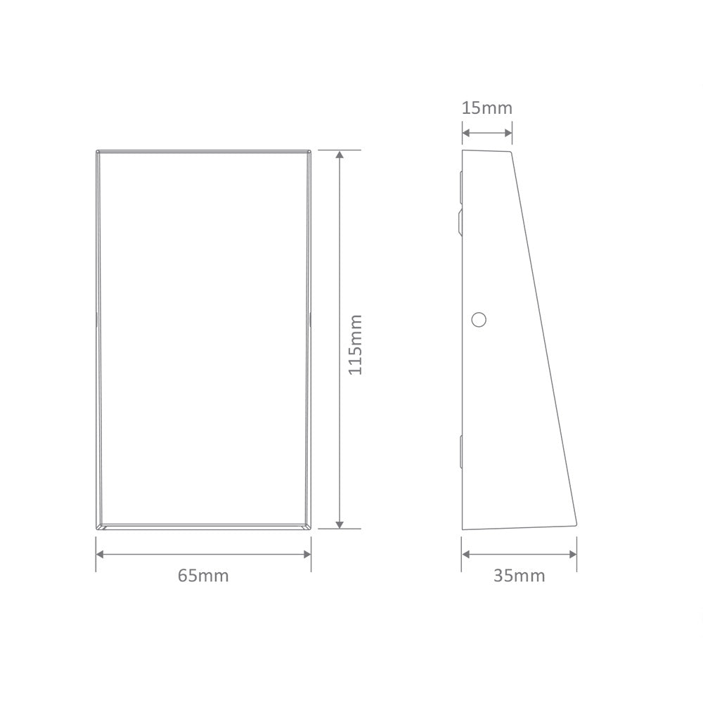 Edge 4W LED 240V Step Light White / White - 19697