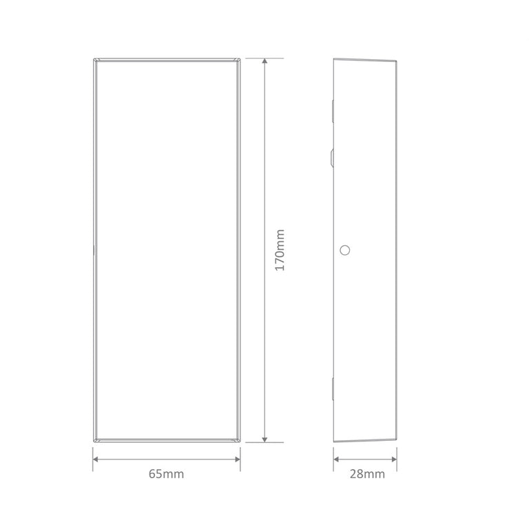Edge 8W LED 240V Up/Down Wall Pillar Light White / White - 19689