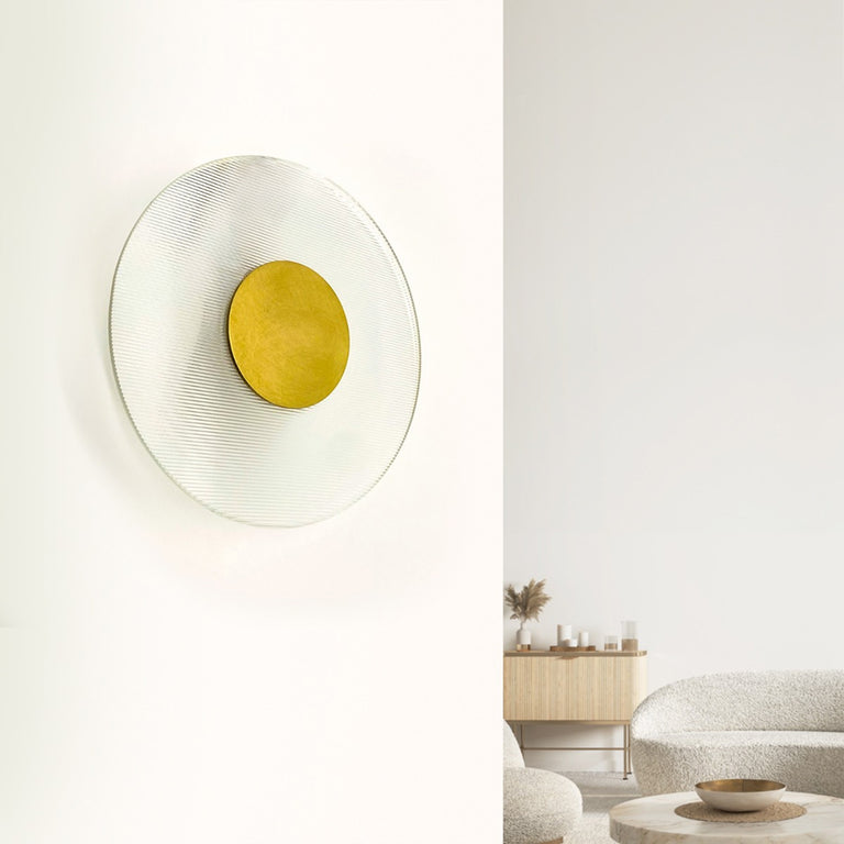 Ellipse 200 LED Wall Light Brass