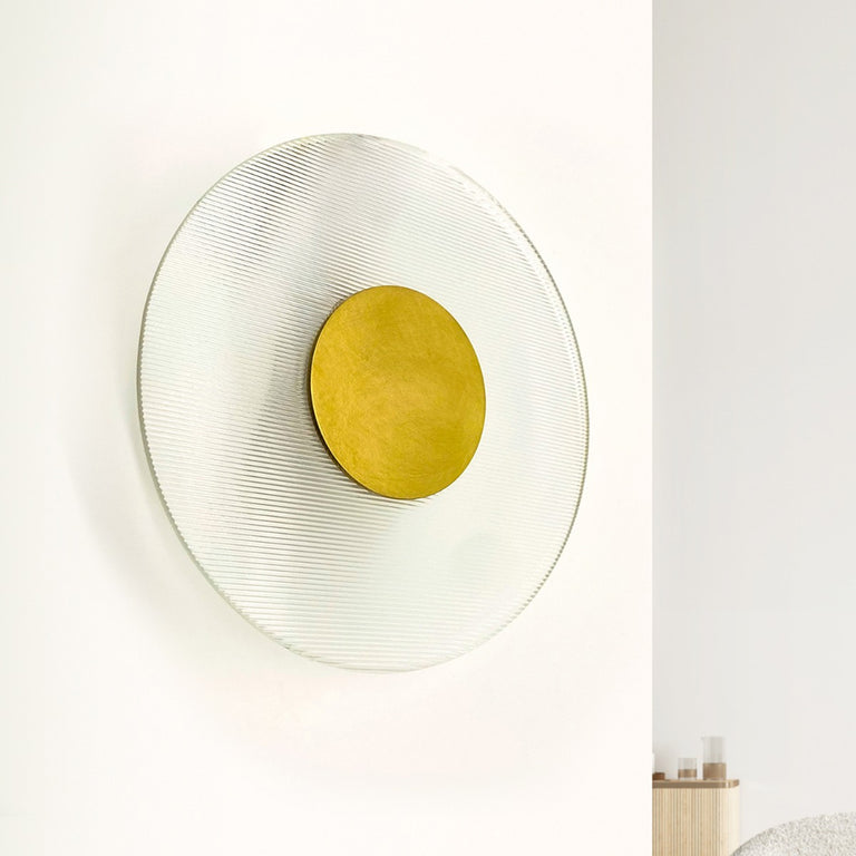 Ellipse 200 LED Wall Light Brass