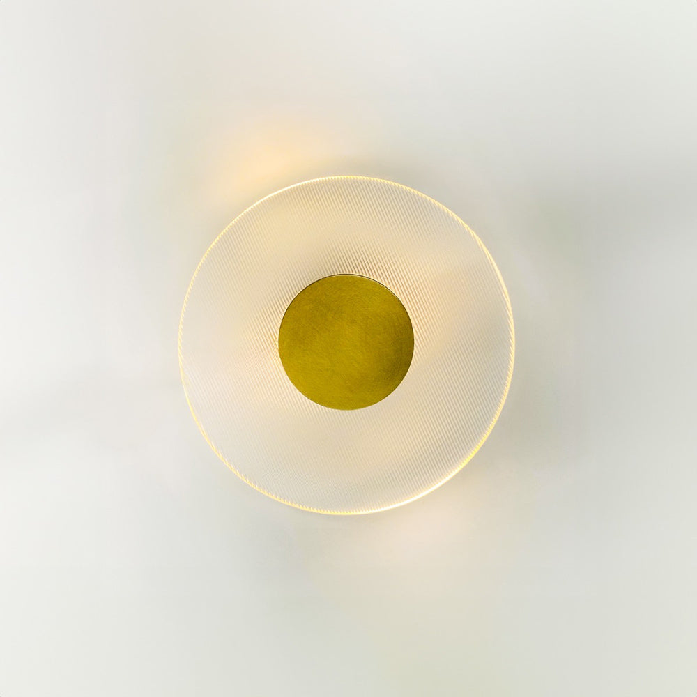 Ellipse 200 LED Wall Light Brass