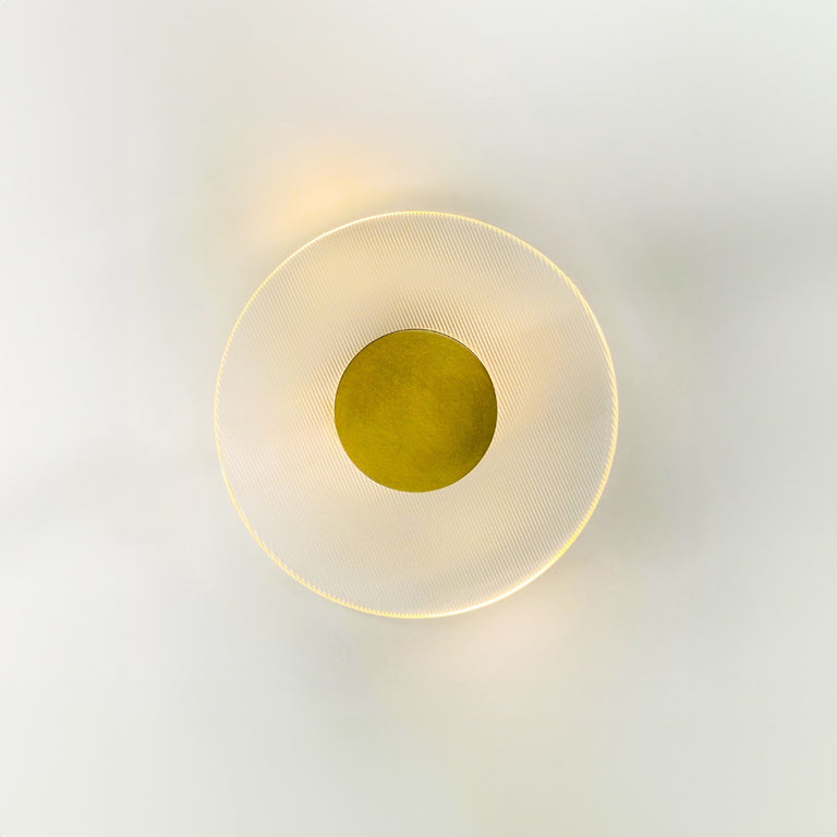 Ellipse 200 LED Wall Light Brass