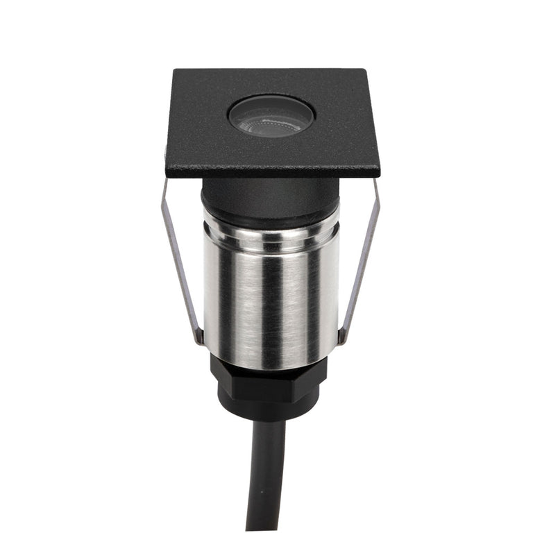Emit-25 1W 24V DC 36° LED Square Open Decklight Black / RGBW - 10041