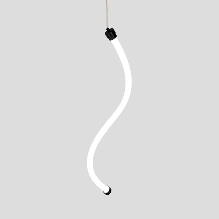 Esso 1 Light LED Pendant Black / Warm White