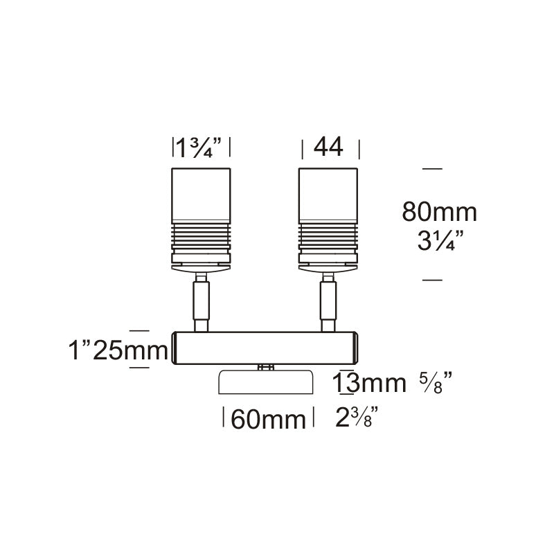 Euro Twin Wall Spot 12V / 24V Copper - ETWS/COP