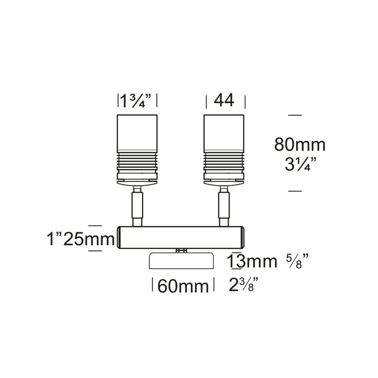 Euro Twin Wall Spot 12V / 24V Copper - ETWS/COP