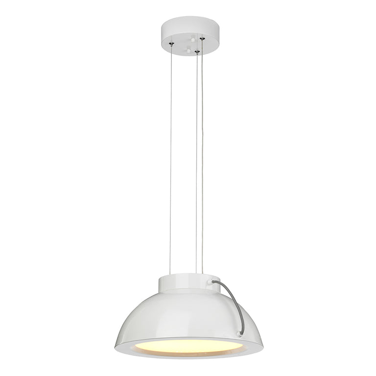 Europa Medium 20W LED Pendant White - EUROPA-P-B