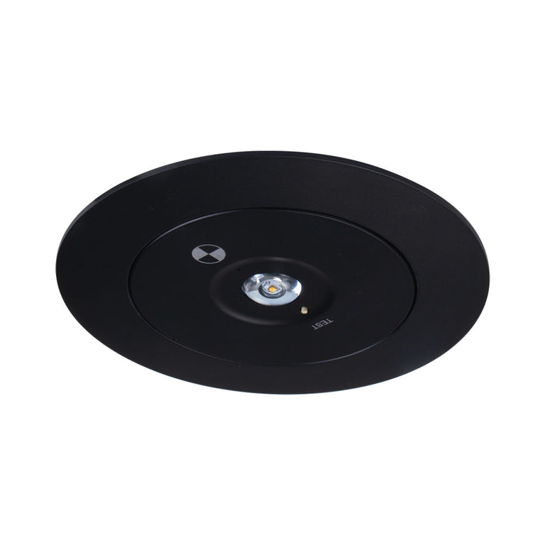 Evac Recessed 3.5W LED Spitfire Emergency Light Non-Main D63 Class Black - 66041