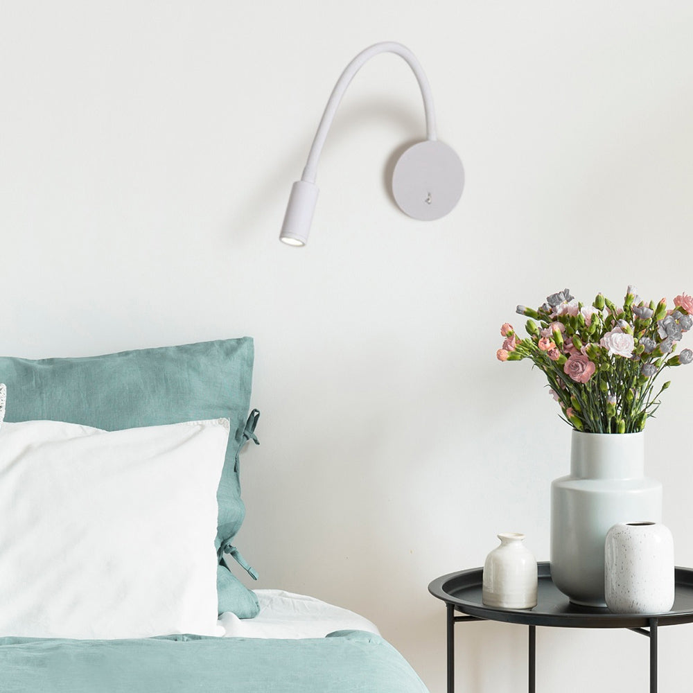 Eye 3W LED Wall Light with Switch White / Warm White