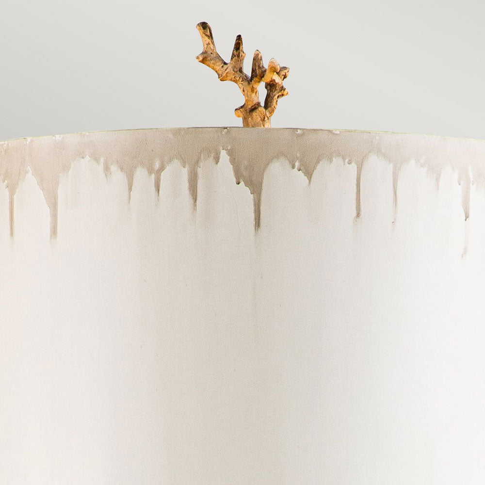 Trellis Floor Lamp Putty Patina & Silver Leaf - FB-TRELLIS-FL