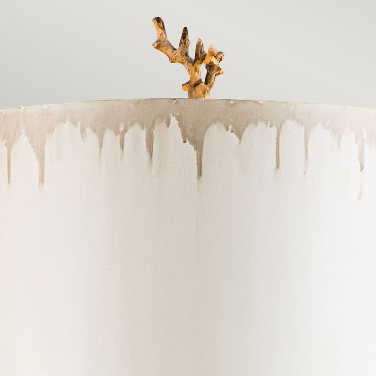 Trellis Floor Lamp Putty Patina & Silver Leaf - FB-TRELLIS-FL