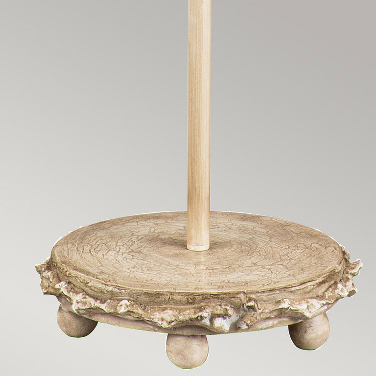Trellis Floor Lamp Putty Patina & Silver Leaf - FB-TRELLIS-FL