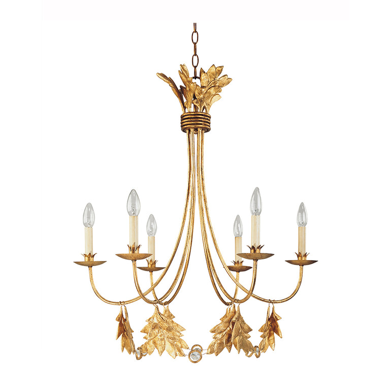Sweet Olive 6 Light Chandelier Gilded Gold - FB-SWEET-OLIVE6