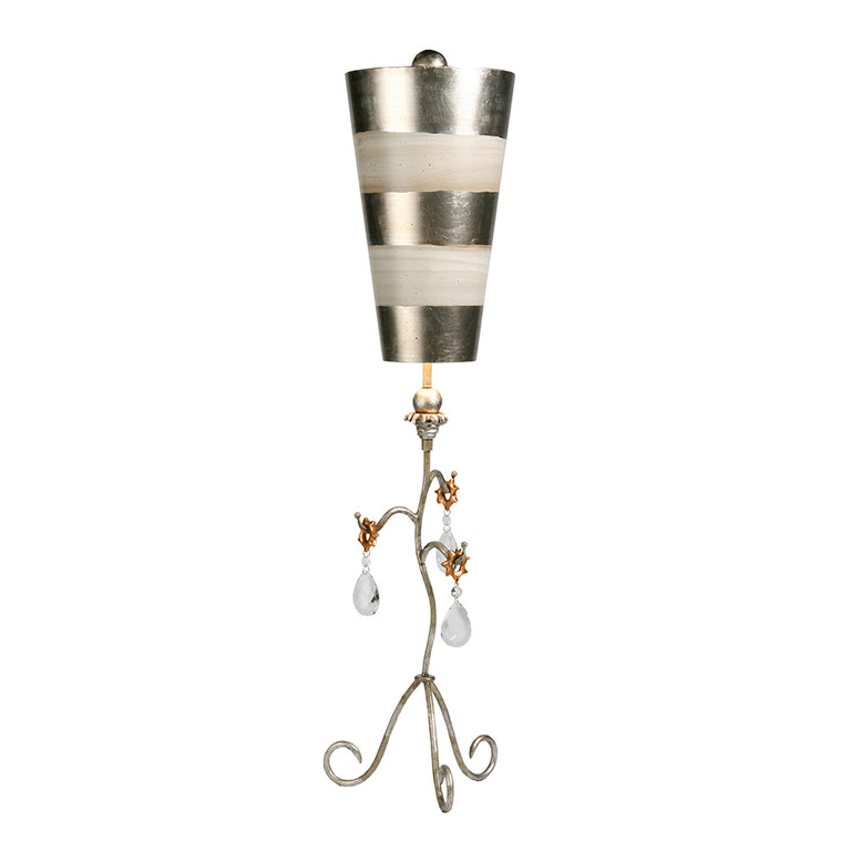Tivoli Table Lamp Silver & Cream Patina - FB-TIVOLI-TL-SV