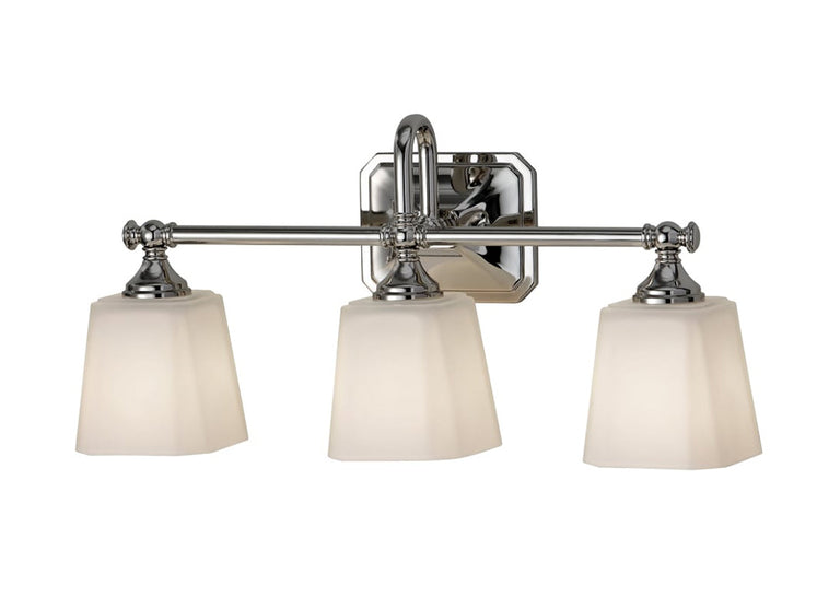 Concord 3 Light Above Mirror Light Polished Chrome - FE/CONCORD3 BATH
