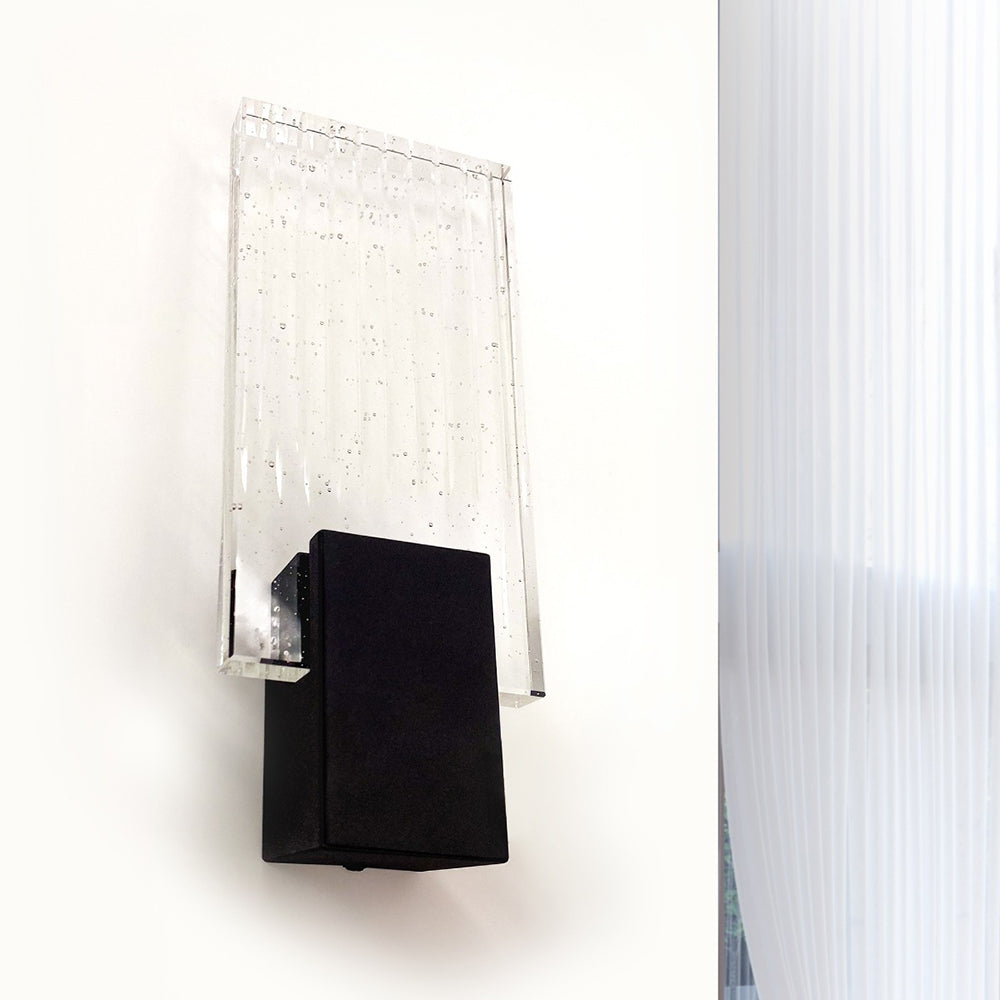 Felix Crystal LED Wall Light Black