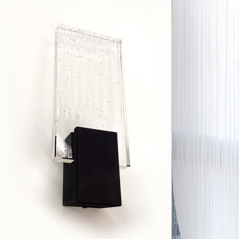 Felix Crystal LED Wall Light Black