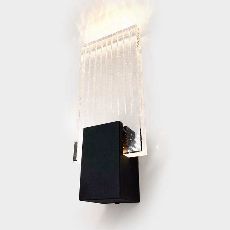 Felix Crystal LED Wall Light Black