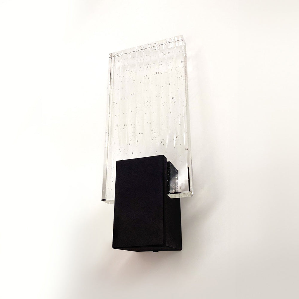 Felix Crystal LED Wall Light Black