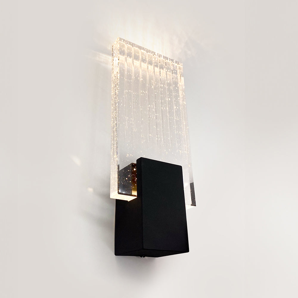 Felix Crystal LED Wall Light Black