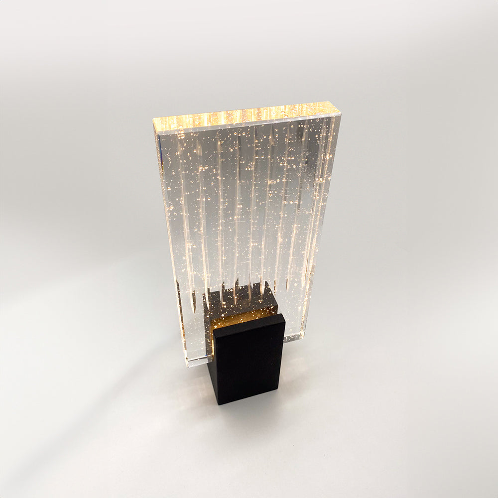 Felix Crystal LED Wall Light Black