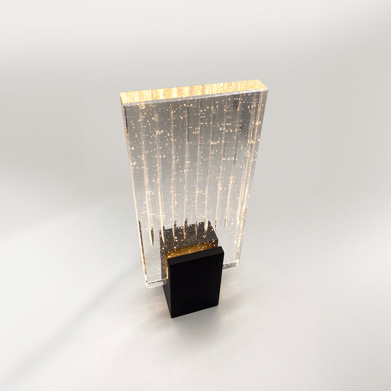 Felix Crystal LED Wall Light Black