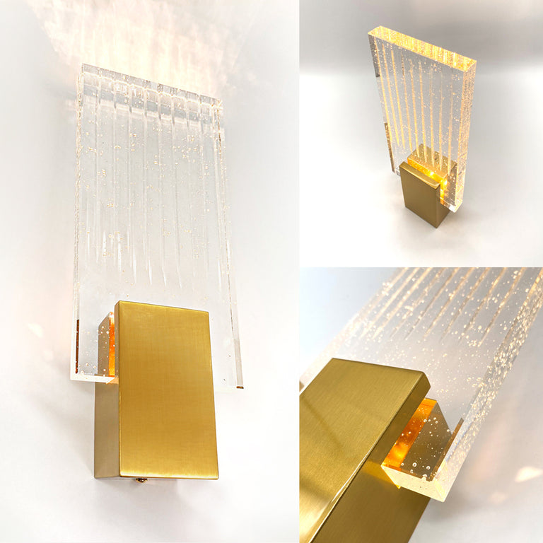 Felix Crystal LED Wall Light Gold