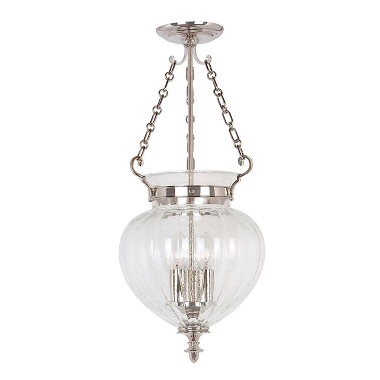 Finsbury Park 3 Light Medium Lantern Polished Nickel - FP-P-M-POL-NCKL