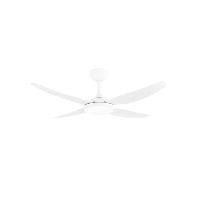 Amari 52" 24W Dimmable LED DC Ceiling Fan Matt White / Tri-Colour - 21721/05