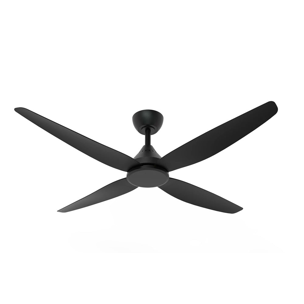 Forbes 52" 30W DC Four Blade Ceiling Fan Black - SDCF11/52/4BK