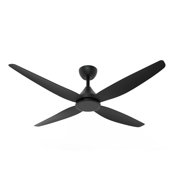 Forbes 52" 30W DC Four Blade Ceiling Fan Black - SDCF11/52/4BK