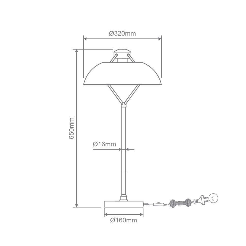 Forge Industrial Table Lamp Antique Silver - 22712
