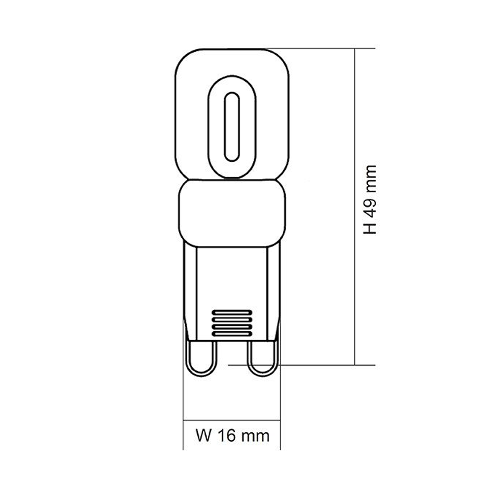 LED G9 2.5W Dimmable Light Bulb Daylight - G9L3D/DL