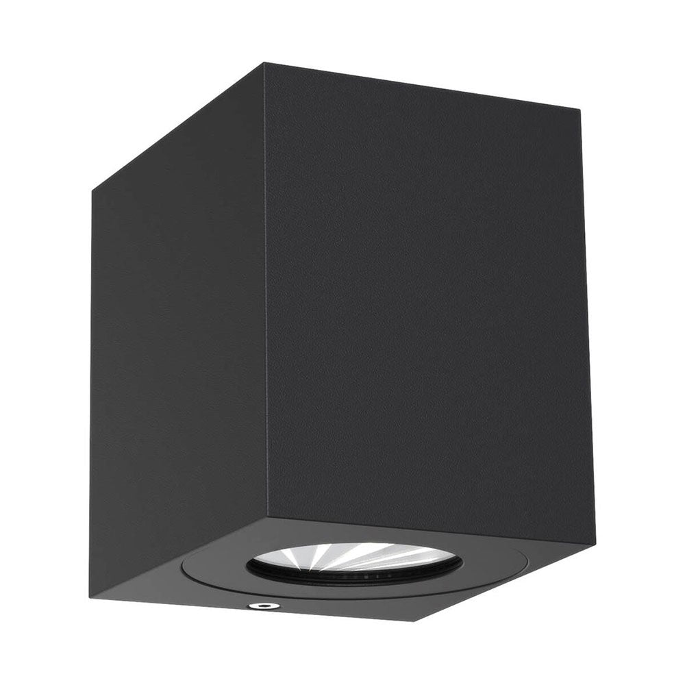 Canto Kubi 12W Up & Down LED Wall Pillar Light Black / Warm White - 49711003