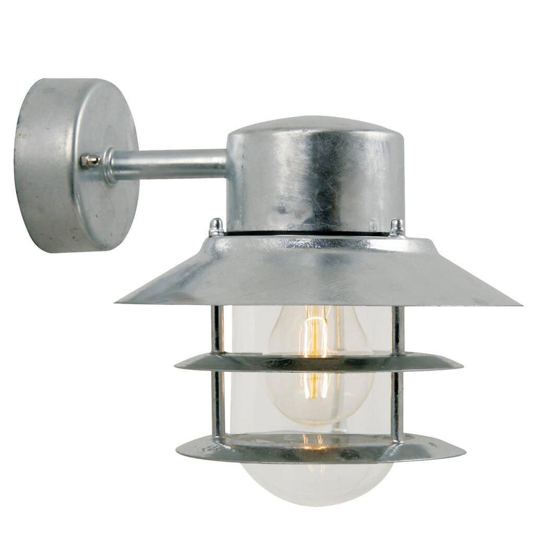 Blokhus 1 Light Downward Wall Light Galvanized - 25051031