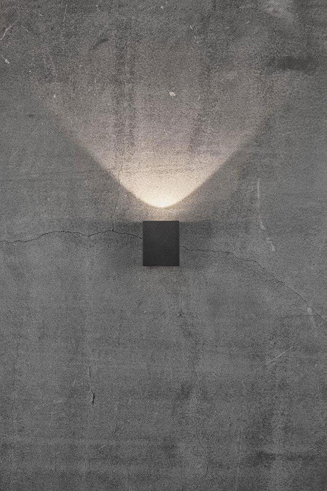 Canto Kubi 12W Up & Down LED Wall Pillar Light Black / Warm White - 49711003