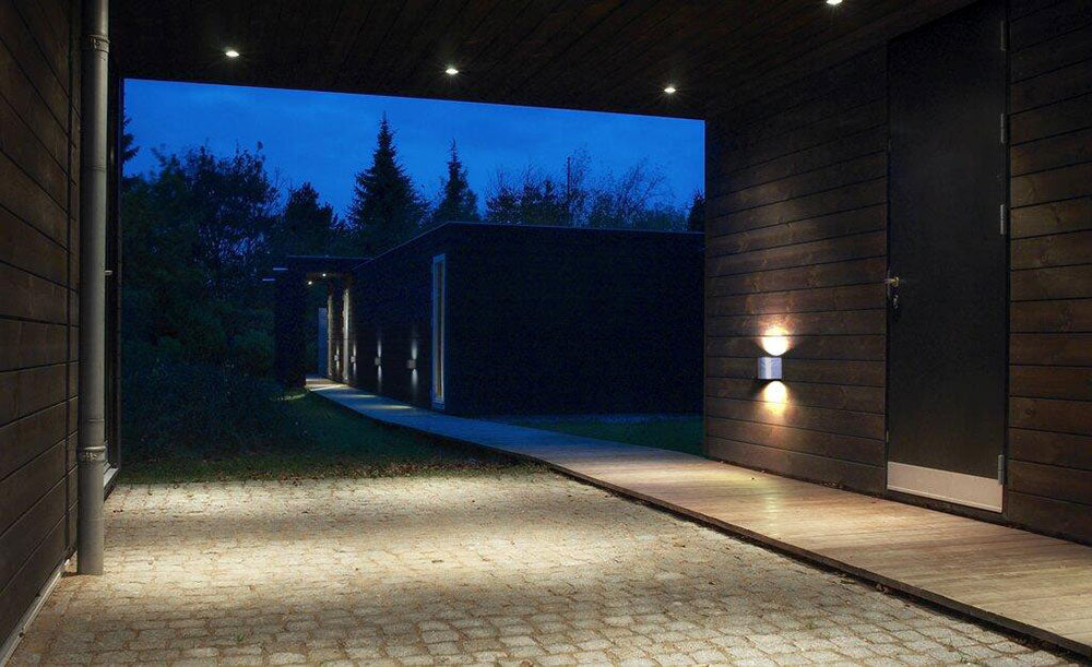 Canto 10W Up & Down LED Wall Pillar Light Galvanized / Warm White - 49701031