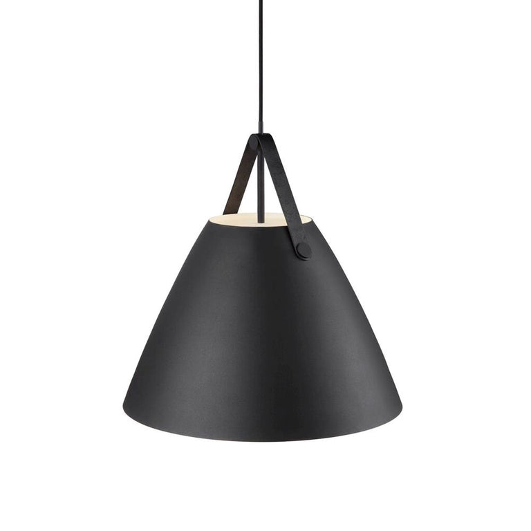 Strap 48 1 Light Pendant Leather Black - 84353003