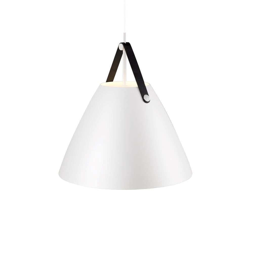 Strap 36 1 Light Pendant Leather White - 84343001