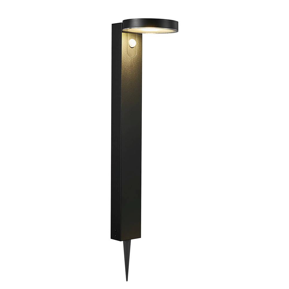Rica 5W Round Solar LED Path Light with Sensor Black / Warm White - 2118158003