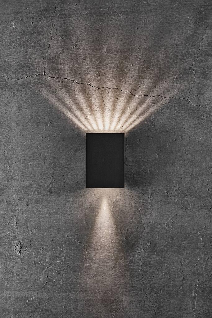 Fold 7W Up & Down LED Wall Light Black - 2019041003