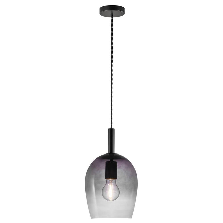 Uma 1 Light Pendant Small Grey - 2112703047