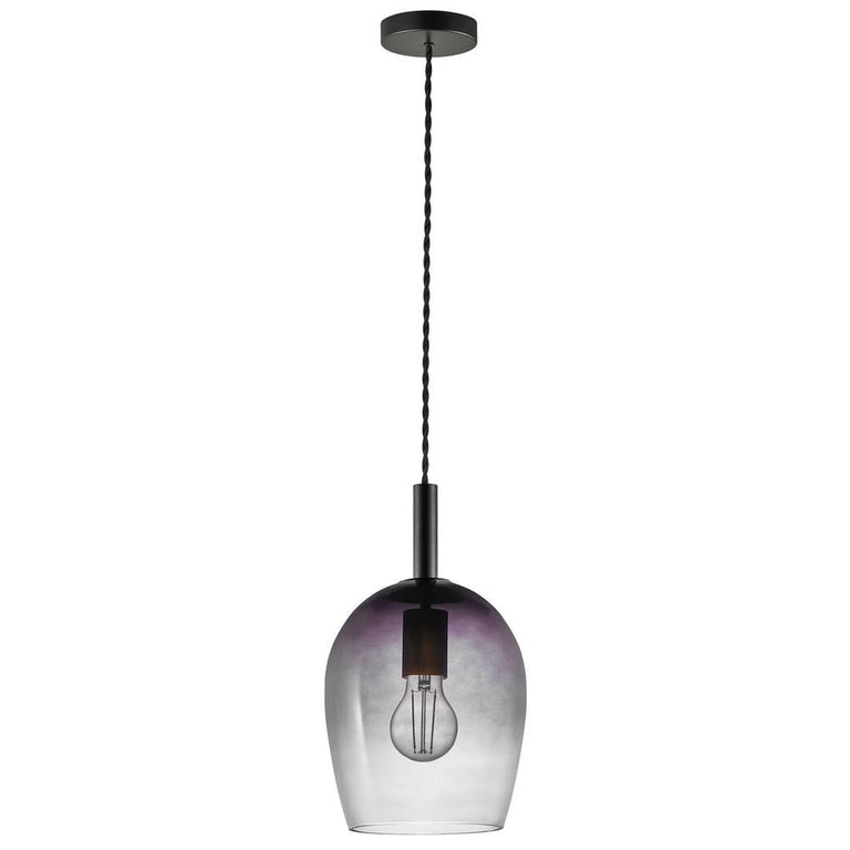 Uma 1 Light Pendant Small Grey - 2112703047