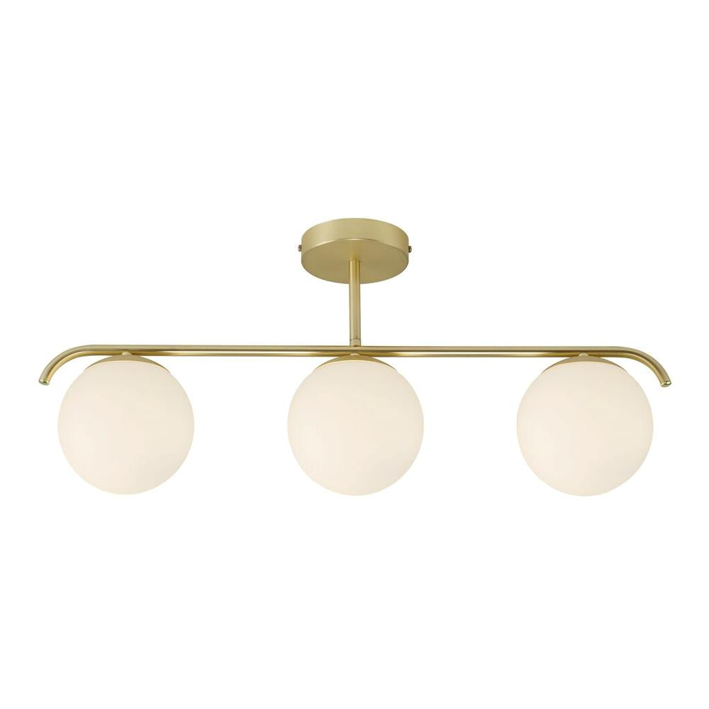Grant 3 Light Semi-Flush Mount Light Brass - 2010583035