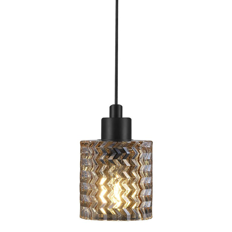 Hollywood 1 Light Pendant Amber - 46483027