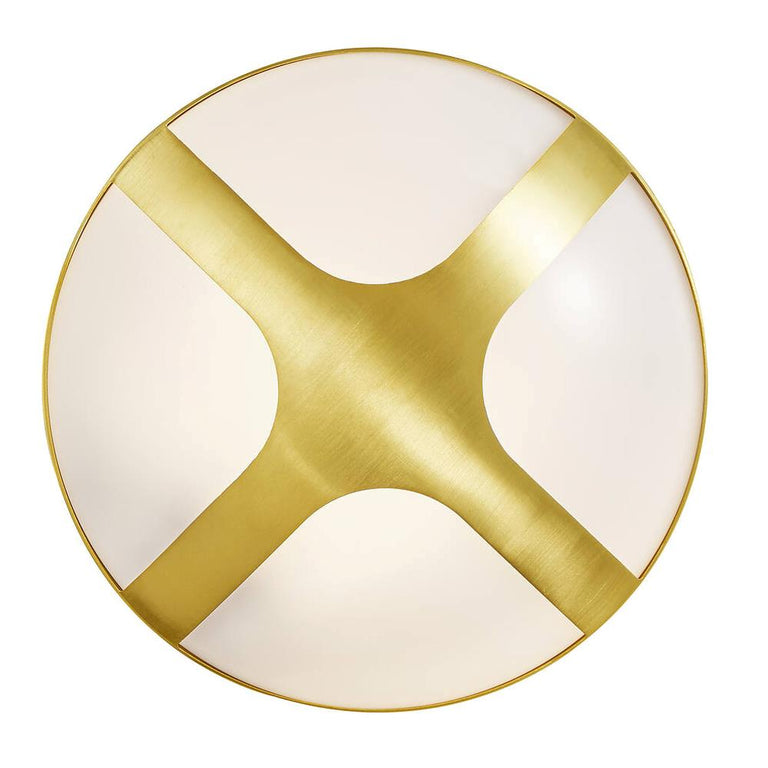Cross 1 Light Bunker Light Large Brass - 2118131035