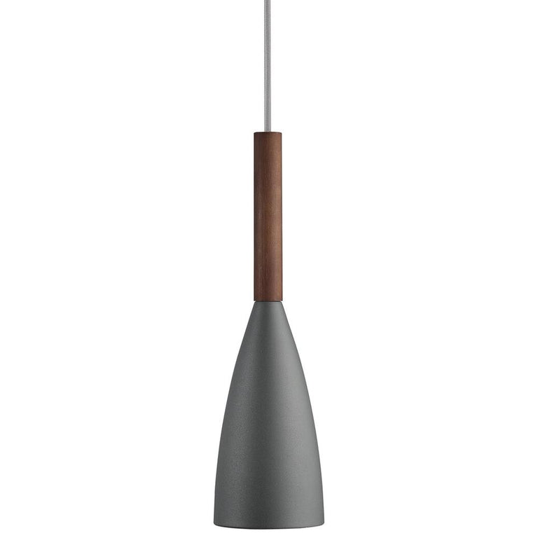 Pure 1 Light Pendant Small Grey - 78283011